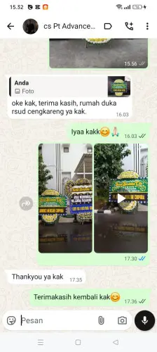 Testimonial Papan Bunga Pernikahan kadomas