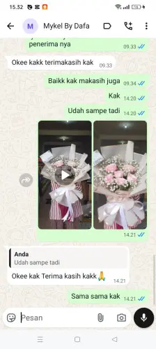 Testimonial Buket Bunga kadomas