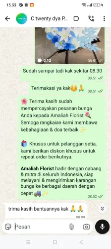 Testimonial Standing Flower kadomas